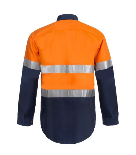 Picture of WorkCraft LIGHTWEIGHT TAPED CLOSED FRONT VENTED SHIRT